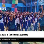Senam Indonesia Hebat di SMK Swadaya Semarang: Sehat, Kompak, dan Penuh Semangat