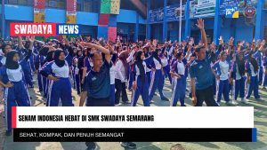 Read more about the article Senam Indonesia Hebat di SMK Swadaya Semarang: Sehat, Kompak, dan Penuh Semangat