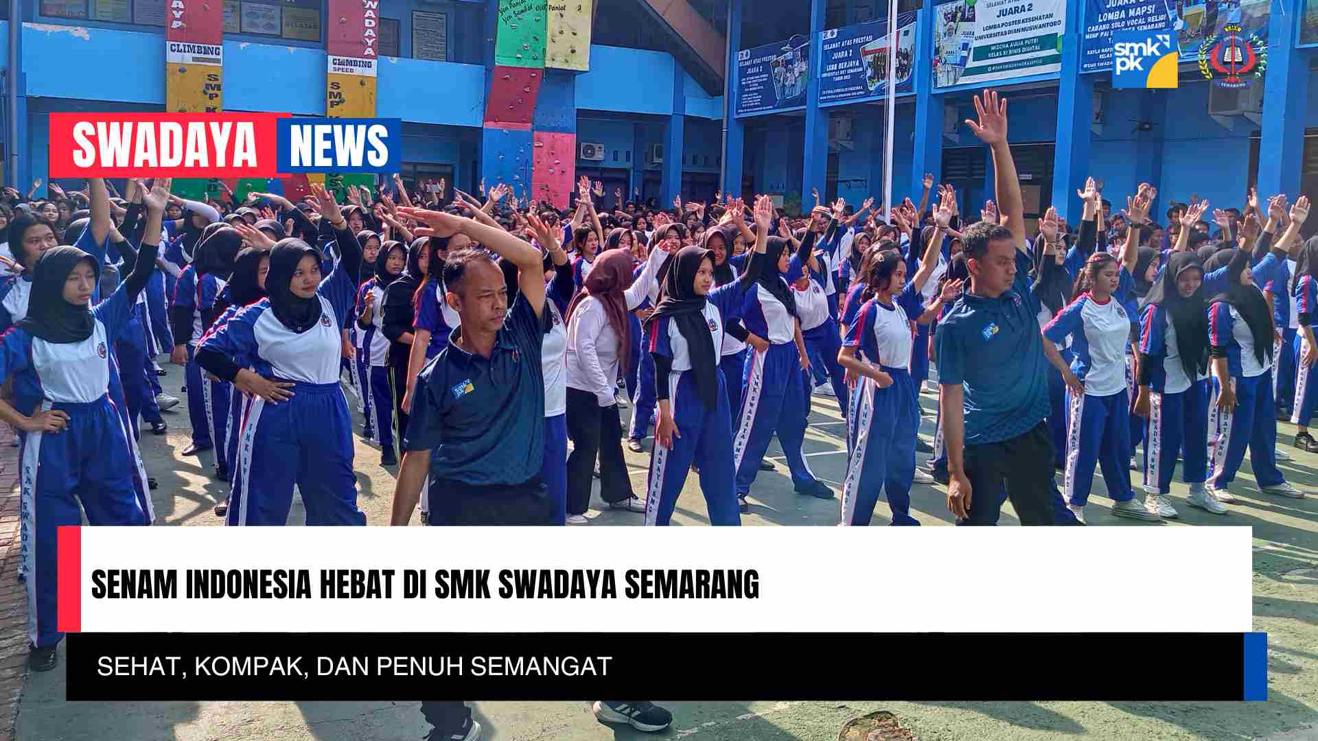 Read more about the article Senam Indonesia Hebat di SMK Swadaya Semarang: Sehat, Kompak, dan Penuh Semangat